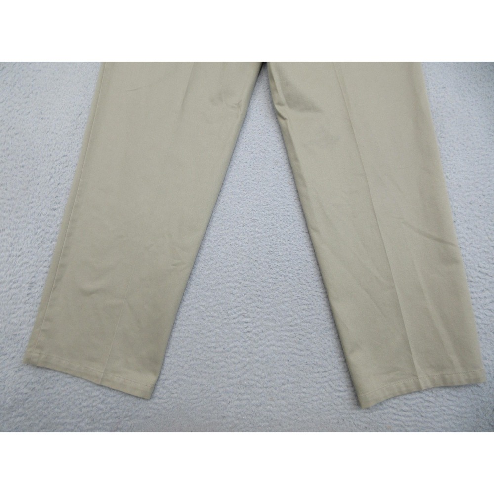 Dockers Pleated Khaki Chino Pants Mens 32x32 Beige Classic Fit Cotton Casual - Picture 6 of 16